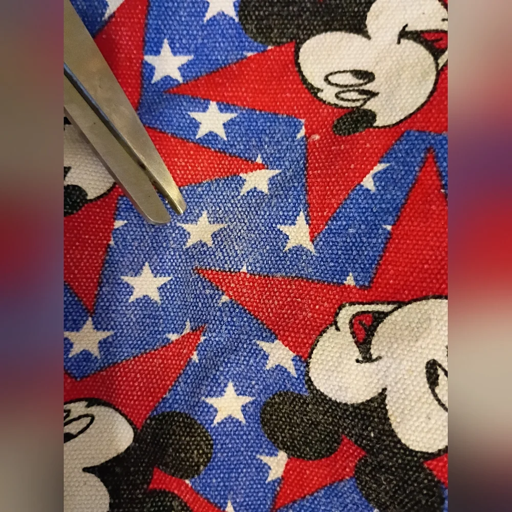 VTG Disney Mickey Mouse Blue‎ Tote Bag Sz L